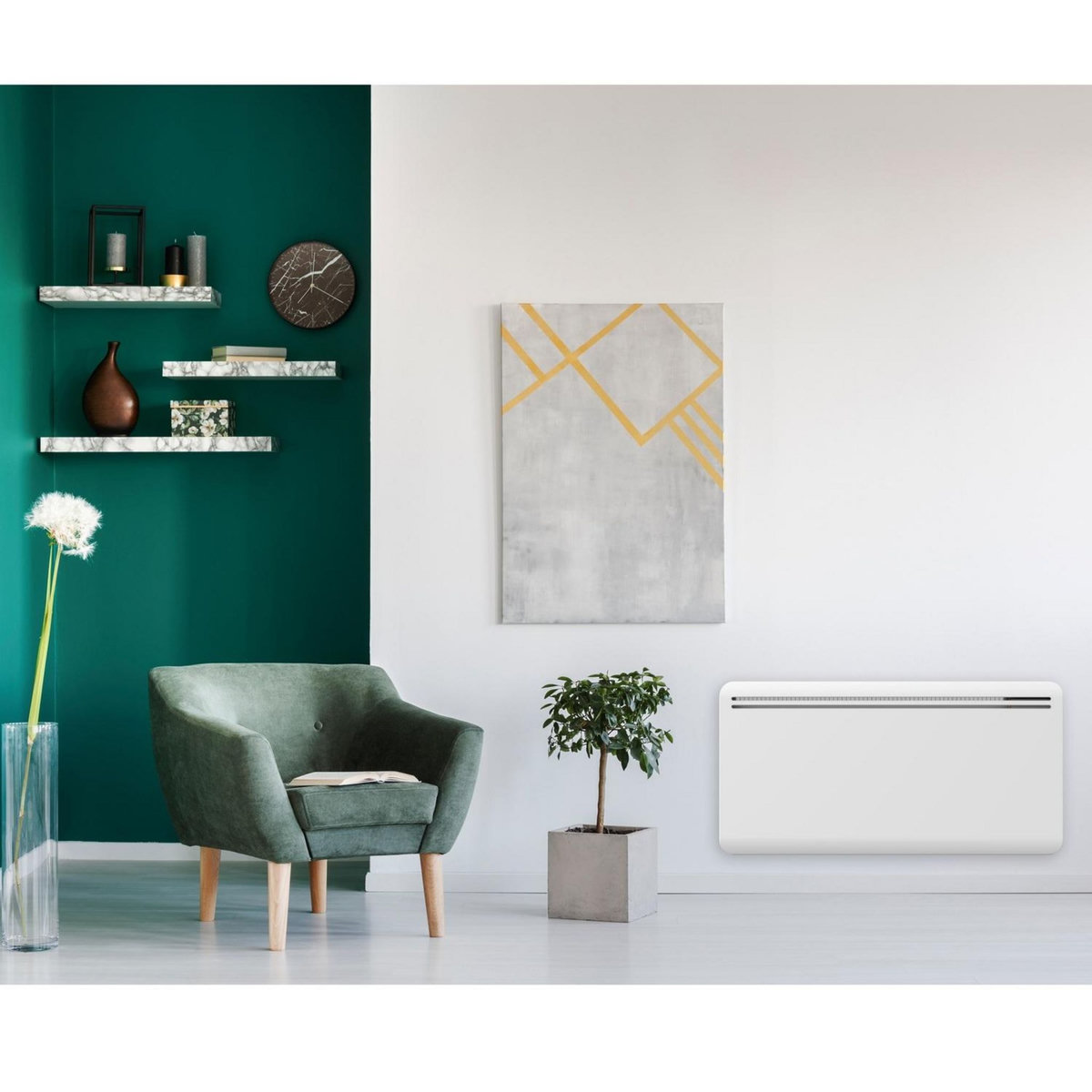 KALIA Radiateur électrique fonte 2000w - bat-ndfl1825b-4i