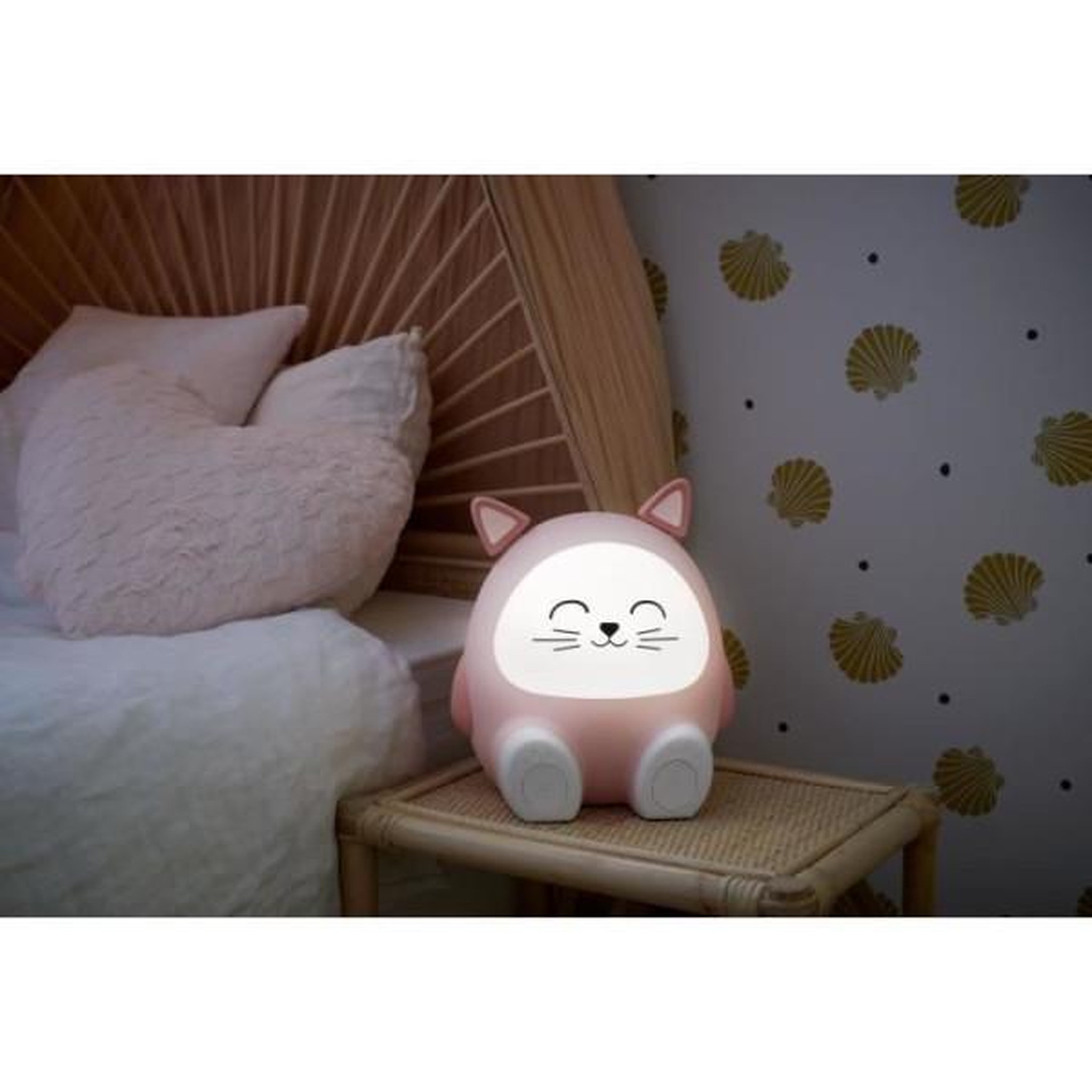 Voir la diapositive 2 : Bigben Enceinte lumineuse & veilleuse - bigben - chat - bluetooth 5.0, 15w, veilleuse réglable, minuterie, batterie usb-c