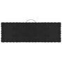 VIDAXL Coussins de plancher de palette 7 pcs Noir Coton