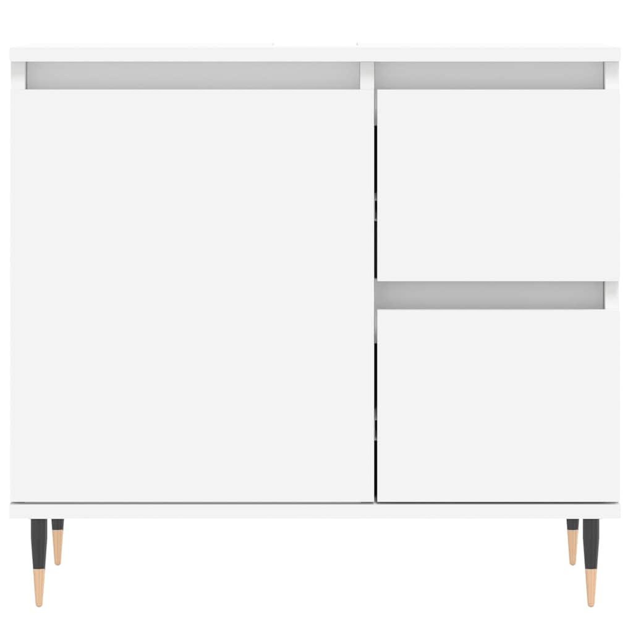 Voir la diapositive 5 : VIDAXL Armoire de salle de bain blanc 65x33x60 cm bois d'ingenierie