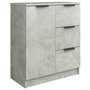 Voir la diapositive 2 : VIDAXL Buffet Gris beton 60x30x70 cm Bois d'ingenierie