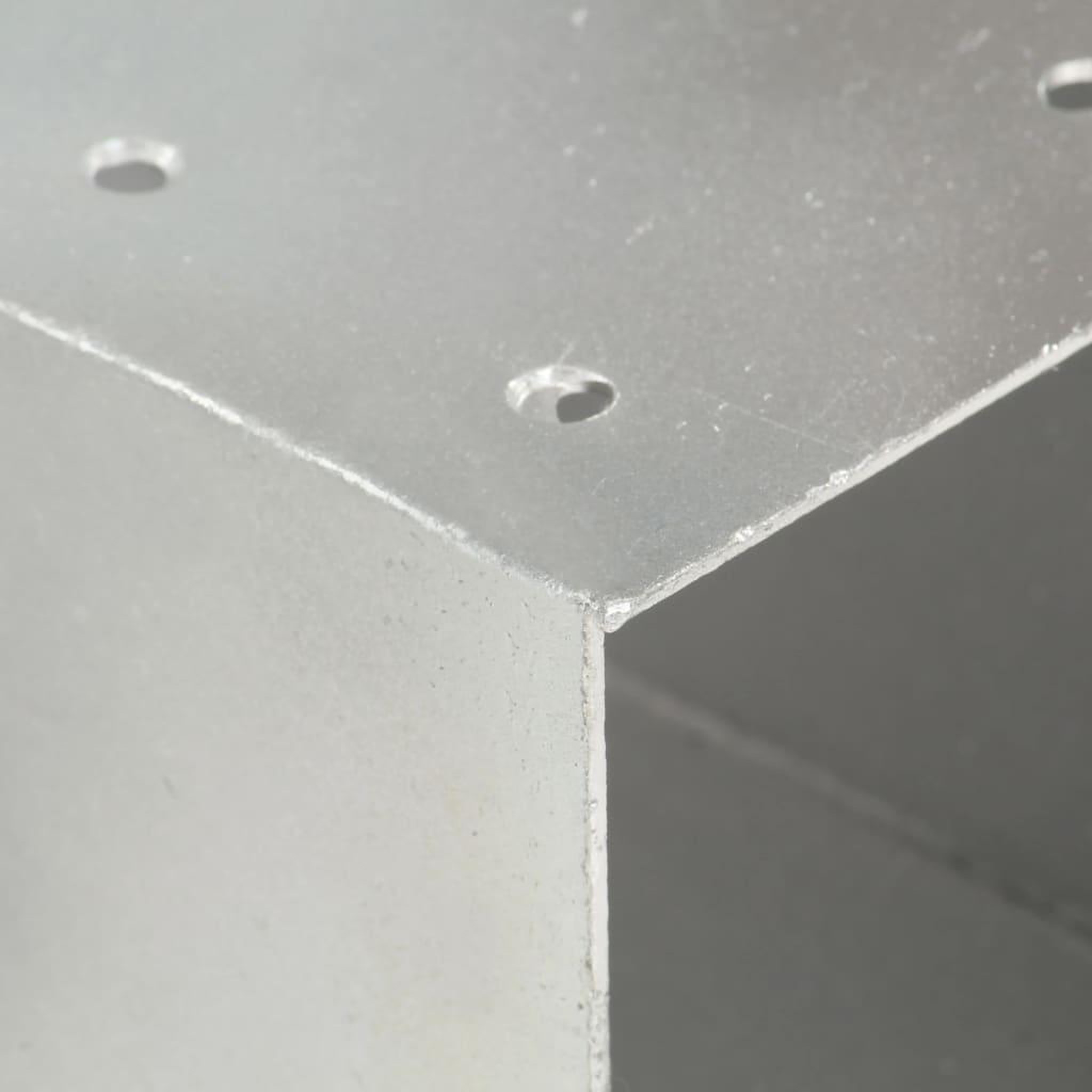 Voir la diapositive 5 : VIDAXL Connecteur de poteau Forme en X Metal galvanise 81x81 mm