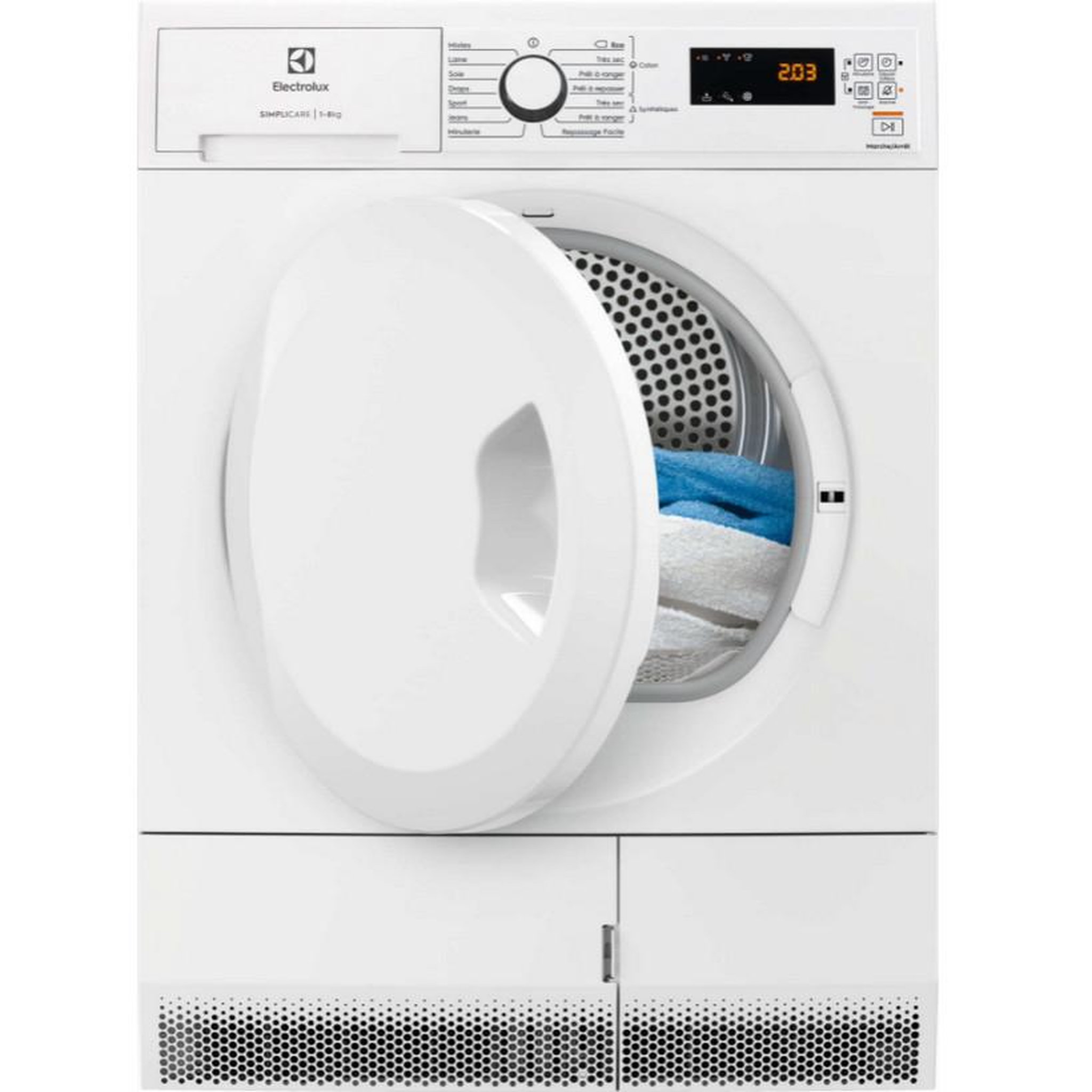 ELECTROLUX Sèche-linge pompe à chaleur 60cm 8kg - edhf2804dp