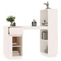 Voir la diapositive 5 : VIDAXL Bureau Blanc 110x53x117 cm Bois massif de pin