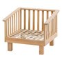 Voir la diapositive 3 : HESPERIDE Fauteuil de salon de jardin en bois XENIA - Marron