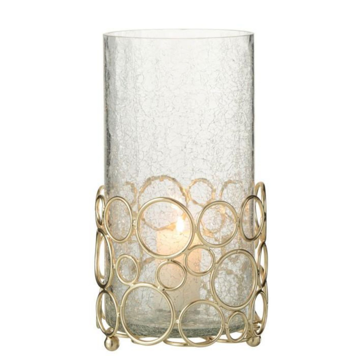 Paris Prix Photophore Design en Verre  Kyev  32cm Transparent