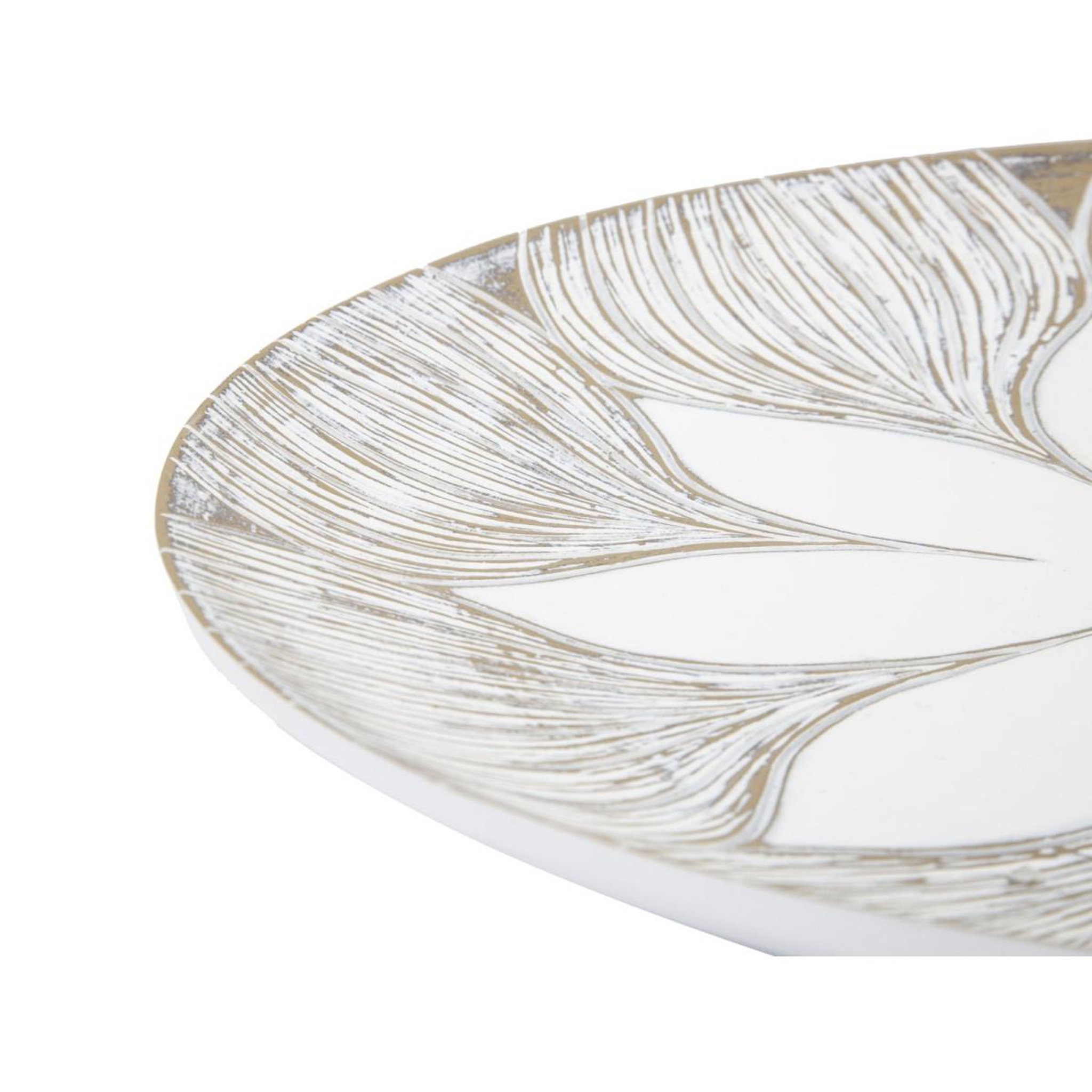 Voir la diapositive 3 : Paris Prix Vide-poche design en polyrésine  atene  35cm blanc