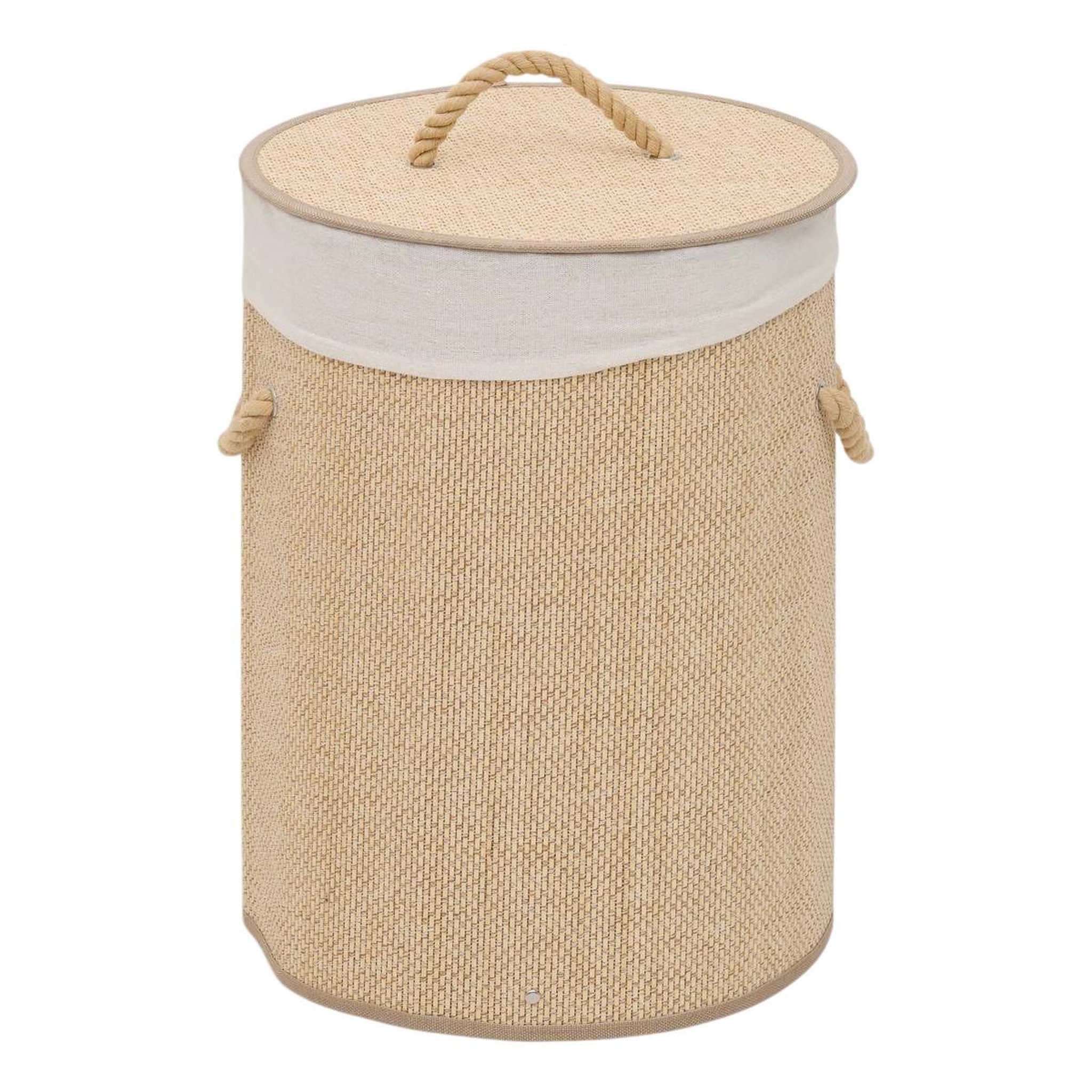 FIVE Panier à linge en bambou  stemy  48l beige