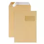 RAJA 100 pochettes papier kraft avec fenêtre - 22,9 x 32,4 cm