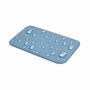 Voir la diapositive 4 : Paris Prix Tapis de Bain Microfibre  Bubble  45x75cm Bleu