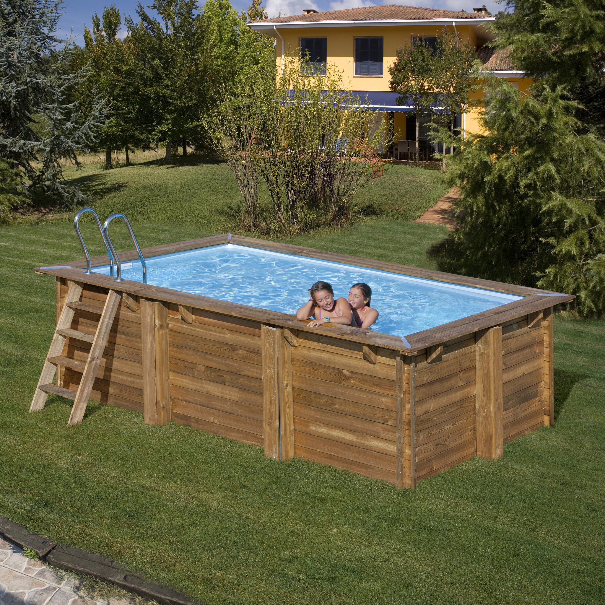 SUNBAY Piscine bois Marbella 4,27 x 2.27 x H1.19m