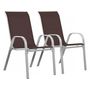 Voir la diapositive 1 : Habitat et Jardin Fauteuil jardin Textilène  Cordoba  - Phoenix - Taupe - Lot de 2
