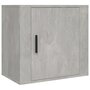 Voir la diapositive 2 : VIDAXL Table de chevet murale Gris beton 50x30x47 cm