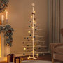 Voir la diapositive 1 : VIDAXL Arbre de Noël en bois pour decoration 180 cm bois massif de pin