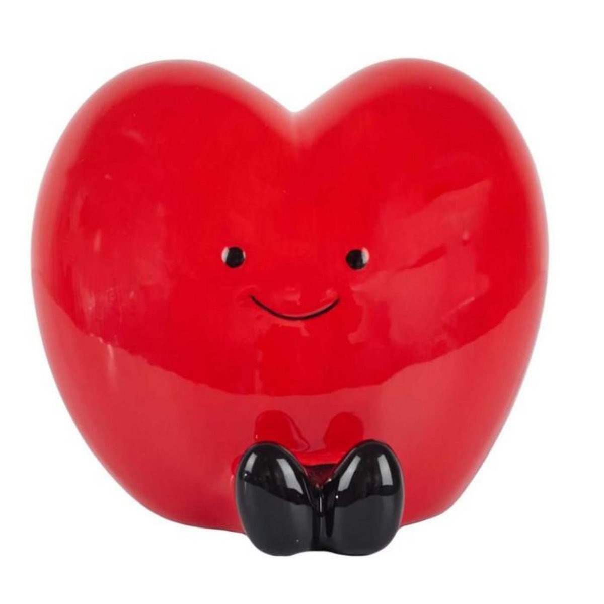 Paris Prix Tirelire Déco Cœur  Kawaii  14cm Rouge