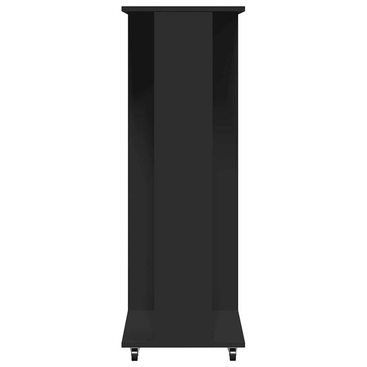 VIDAXL Garde-robe avec roues noir 102x38x110 cm bois d'ingenierie