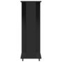 Voir la diapositive 5 : VIDAXL Garde-robe avec roues noir 102x38x110 cm bois d'ingenierie