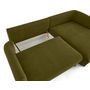Voir la diapositive 3 : LISA DESIGN Gianni - canapé d'angle droit 4 places convertible avec coffre en tissu