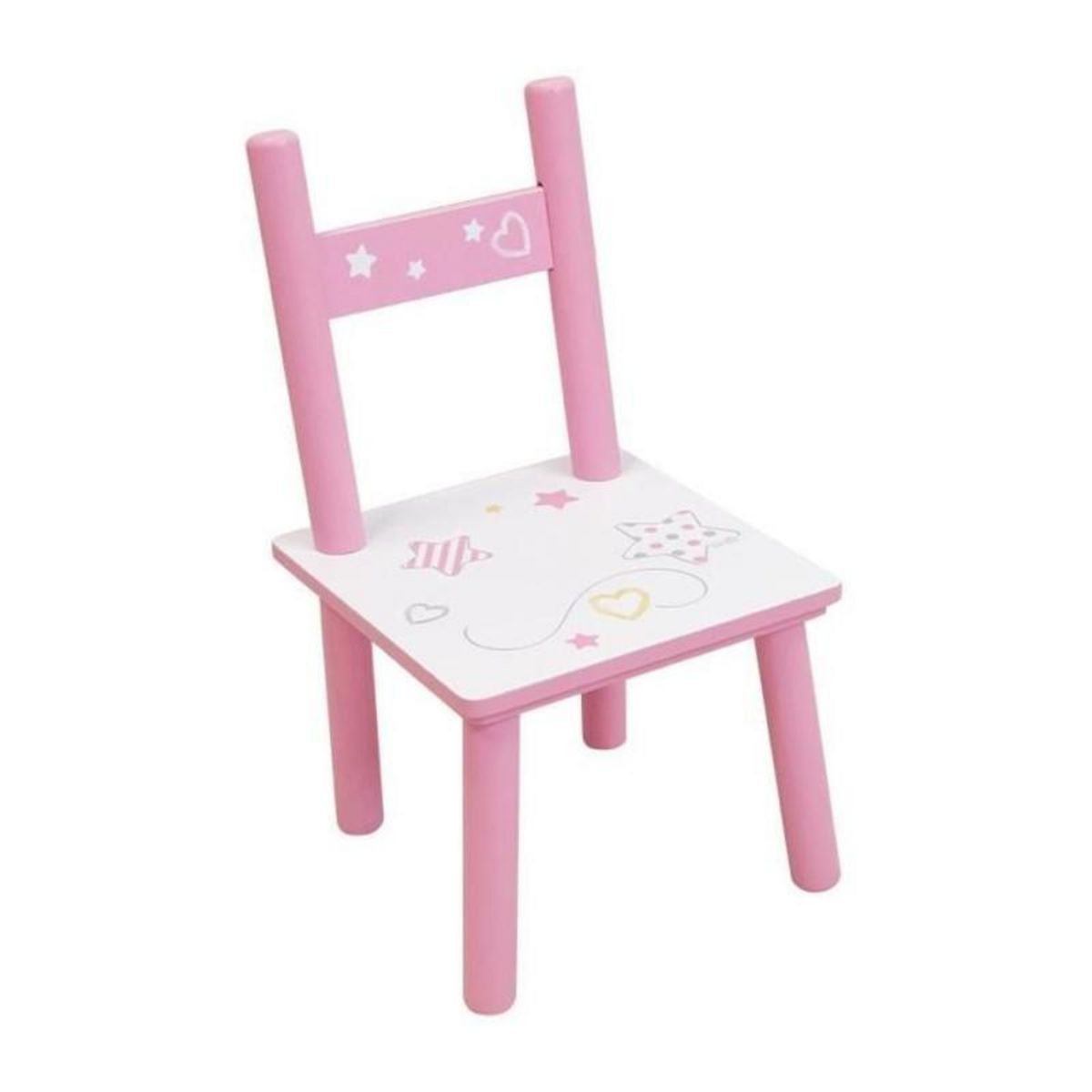 Fun House FUN HOUSE - Table licorne h 41,5 cm x l 61 cm x p 42 cm avec une chaise h 49,5 cm x l 31 cm x p 31,5 cm pour enfant