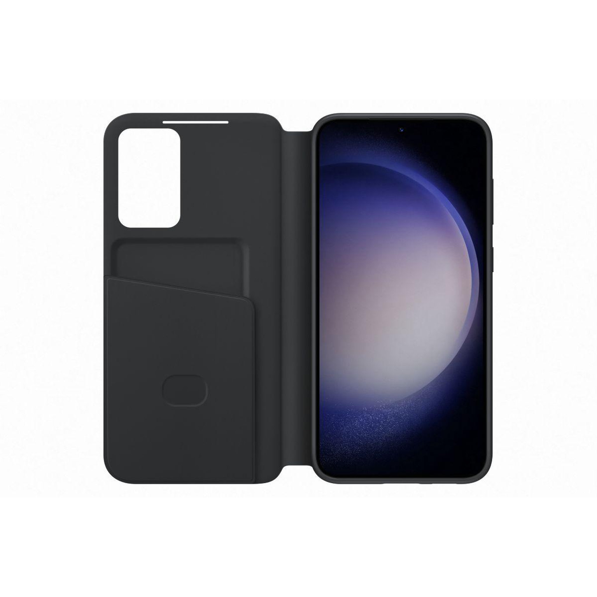 Voir la diapositive 3 : Samsung Etui S23+ Smart View porte-carte Noir