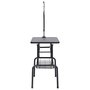 Voir la diapositive 4 : VIDAXL Table de toilettage reglable de chiens avec 1 boucle et panier