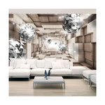 Paris Prix Papier Peint  In a Wooden Tunnel. Coloris disponibles : Multicolore