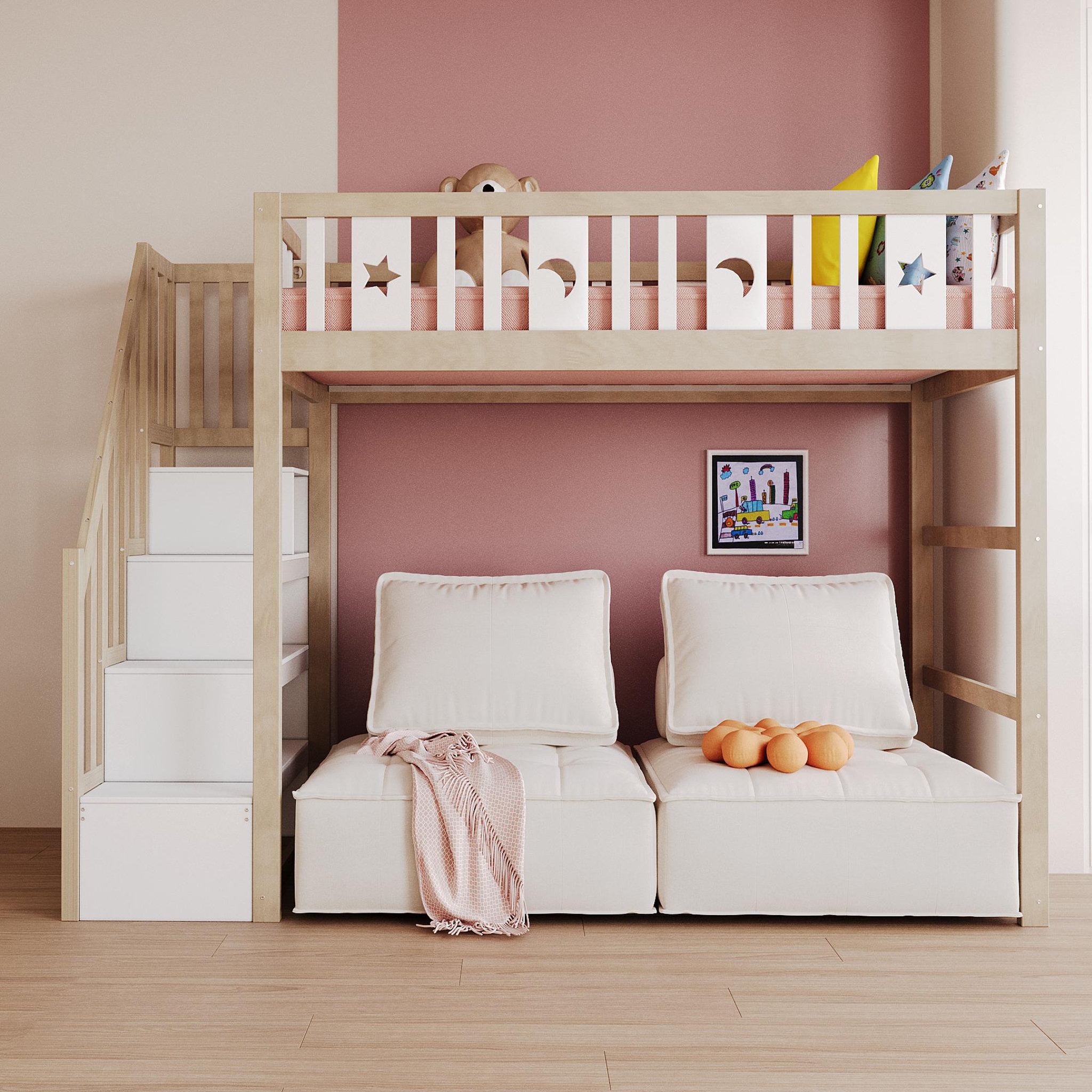 Voir la diapositive 4 : MERAX Lit mezzanine enfant