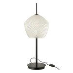Paris Prix Lampe à Poser en Verre Design  Jenna  60cm Blanc