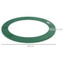 Voir la diapositive 3 : HOMCOM Couvre-ressort trampoline dia. 305 cm PVC PE haute densité rembourrage 15 mm vert
