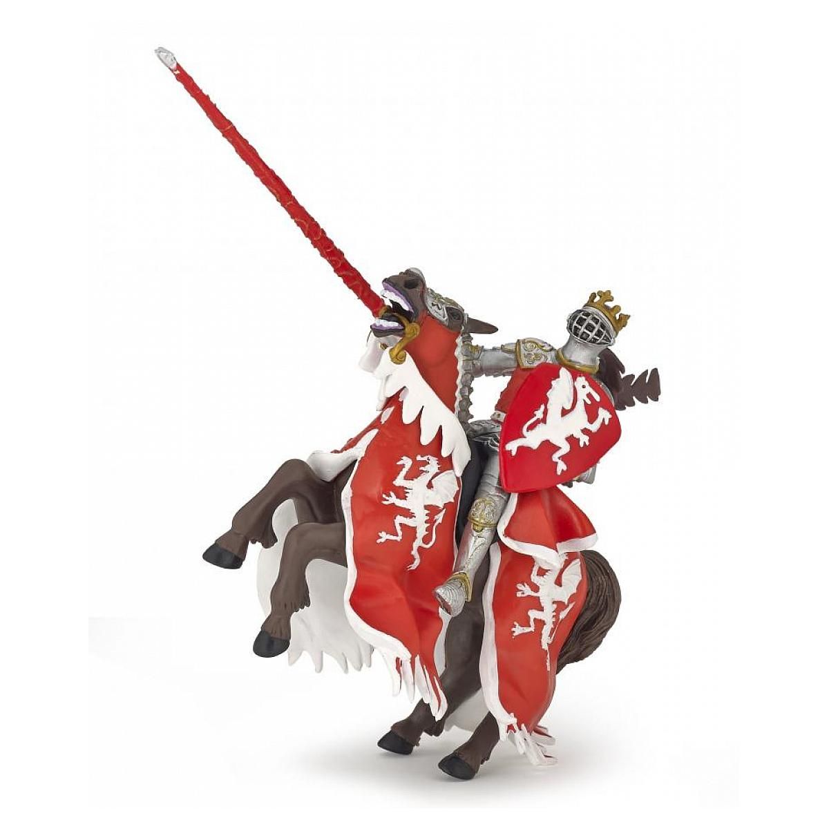 Papo 39386 Figurine Roi au dragon rouge