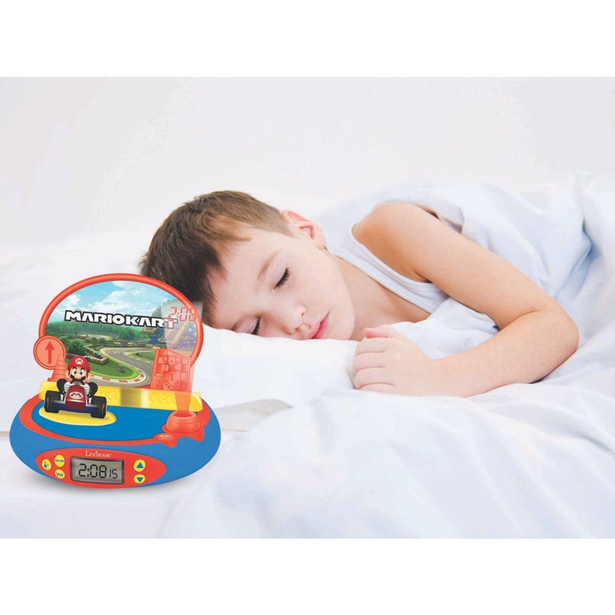 Lexibook Réveil RP500UNI Projecteur Nintendo Mario Kart