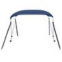 Voir la diapositive 3 : VIDAXL Auvent bimini a 2 arceaux Bleu marine 180x150x110 cm