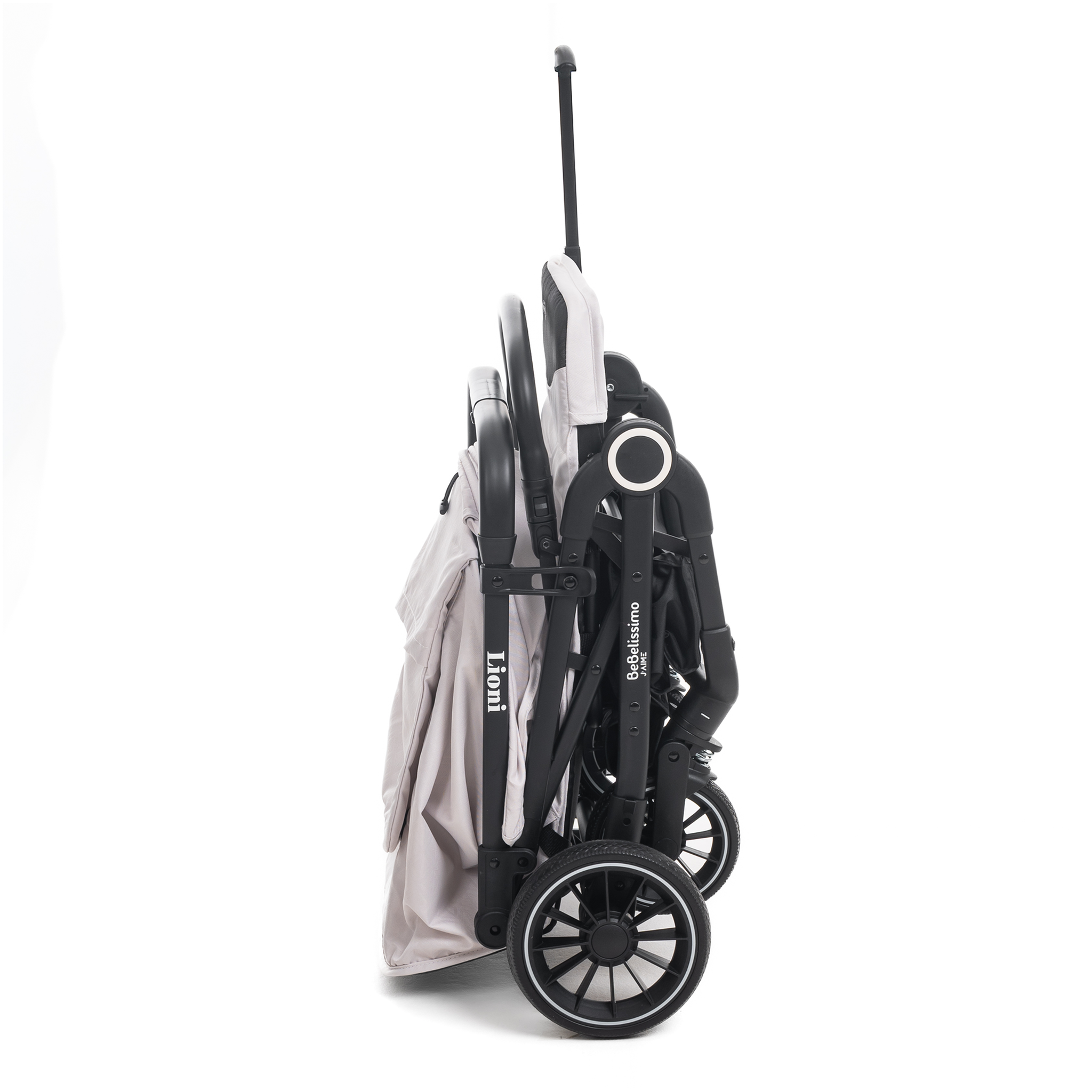 Voir la diapositive 4 : BEBELISSIMO Poussette Bébé Canne Ultra Compacte – Légère – Pliage à Une Main – Guidon Valise – Lioni - beige