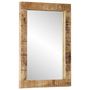 Voir la diapositive 2 : VIDAXL Miroir 70x50 cm bois de manguier massif et verre