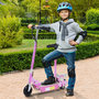 Voir la diapositive 2 : HOMCOM Trottinette électrique 120 W pliable pour enfant de 7 à 12 ans hauteur guidon et selle réglable 10 Km/h max. rose