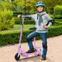 Voir la diapositive 2 : HOMCOM Trottinette électrique 120 W pliable pour enfant de 7 à 12 ans hauteur guidon et selle réglable 10 Km/h max. rose