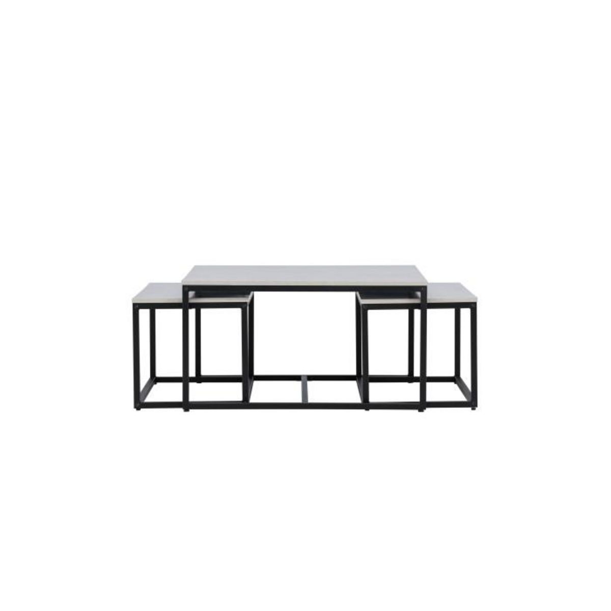 Paris Prix Lot de 3 Tables Basses Gigognes  Solna  80cm Gris