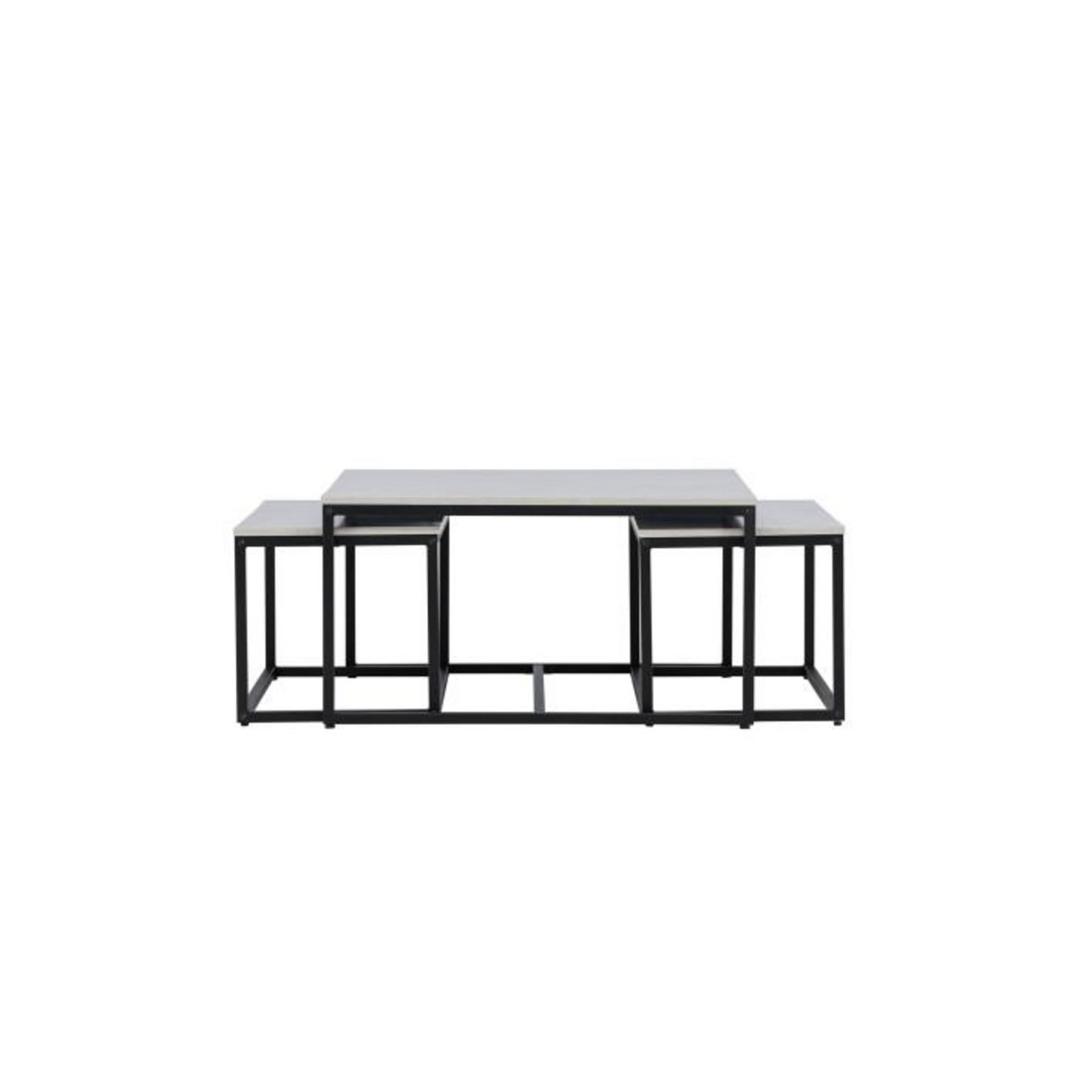 Paris Prix Lot de 3 Tables Basses Gigognes  Solna  80cm Gris