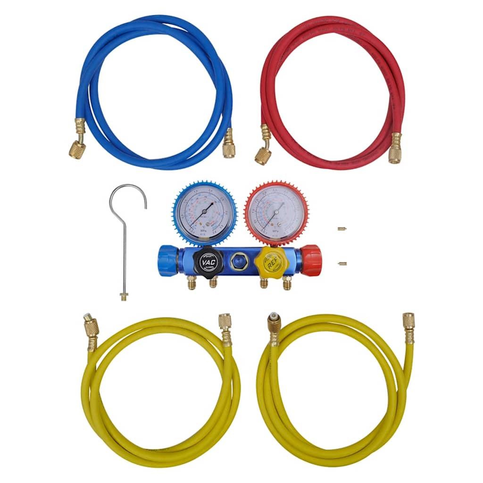 VIDAXL Set manifold 4 voies pour climatiseur