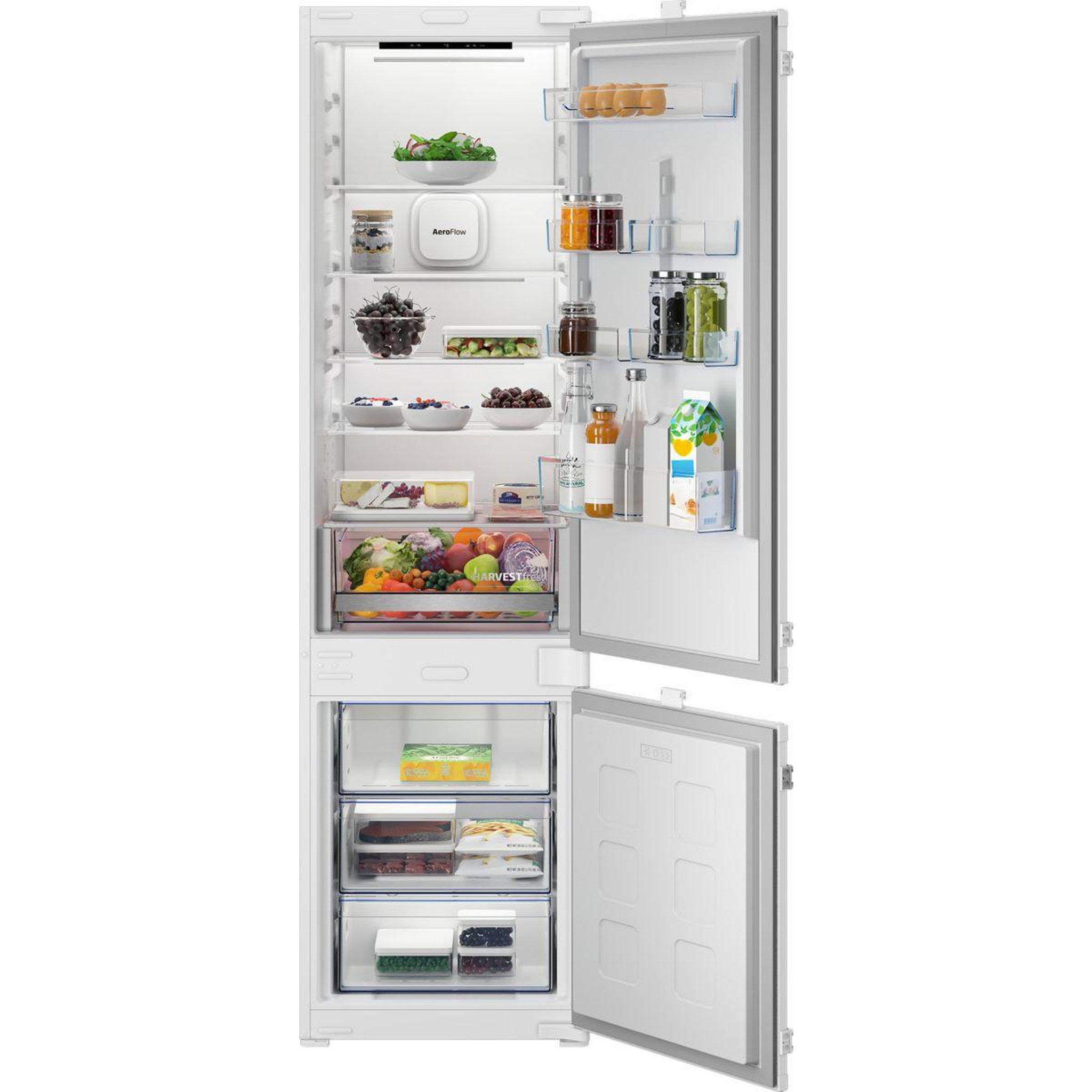 Voir la diapositive 3 : Beko Réfrigérateur combiné encastrable b5bcna325hs