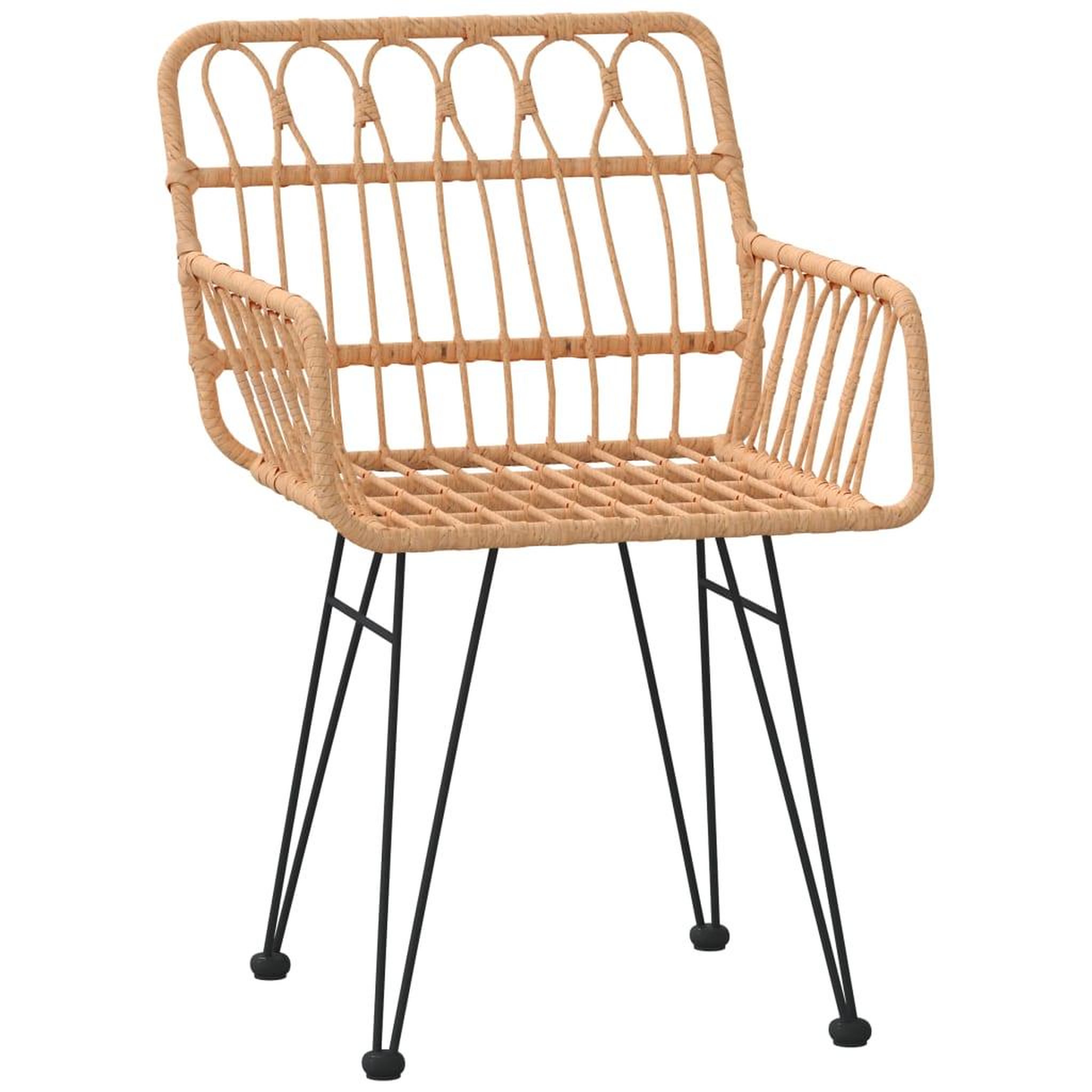 Voir la diapositive 5 : VIDAXL Ensemble a manger de jardin 5pcs Resine tressee
