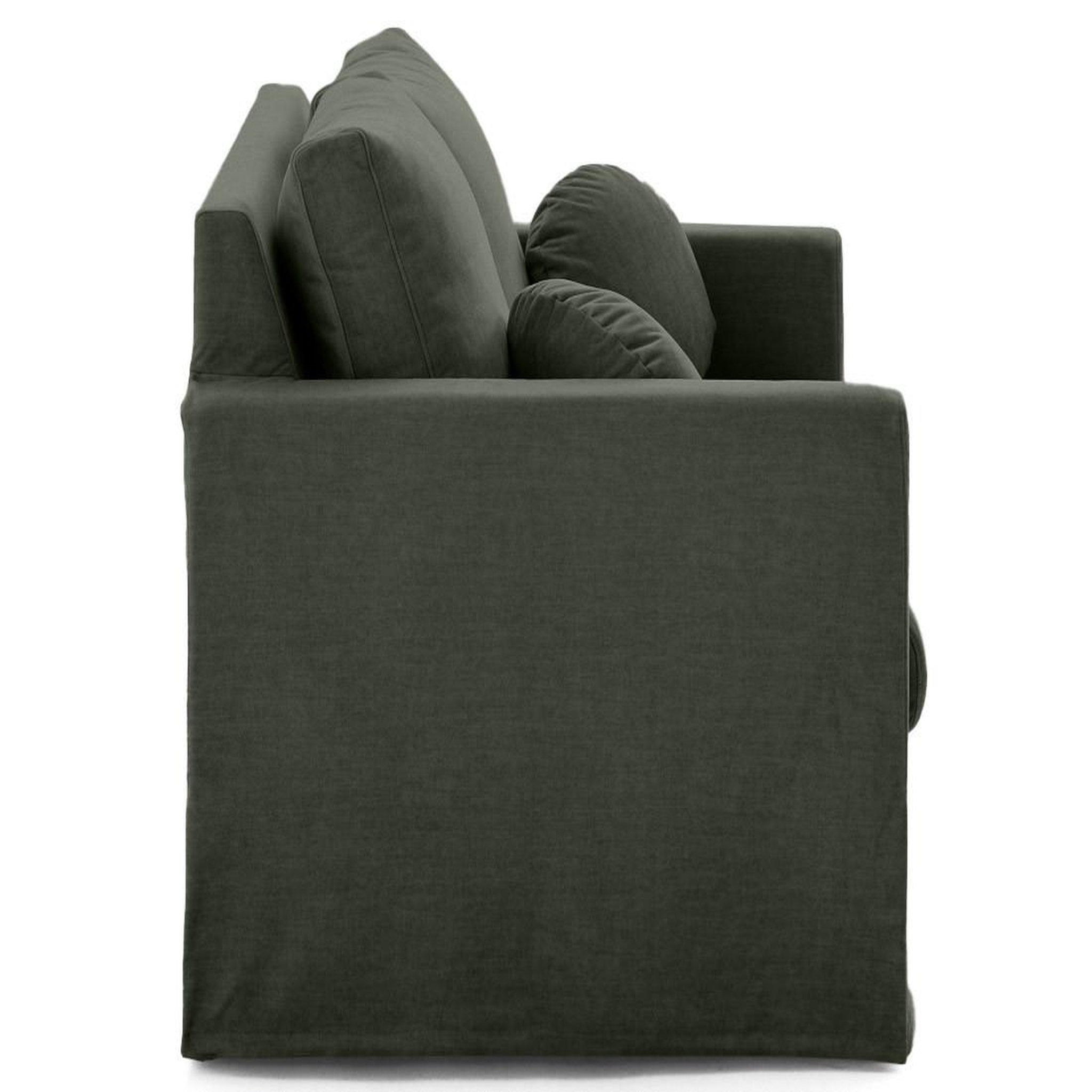 Voir la diapositive 4 : LISA DESIGN Serena - canapé droit déhoussable 2 places en velours