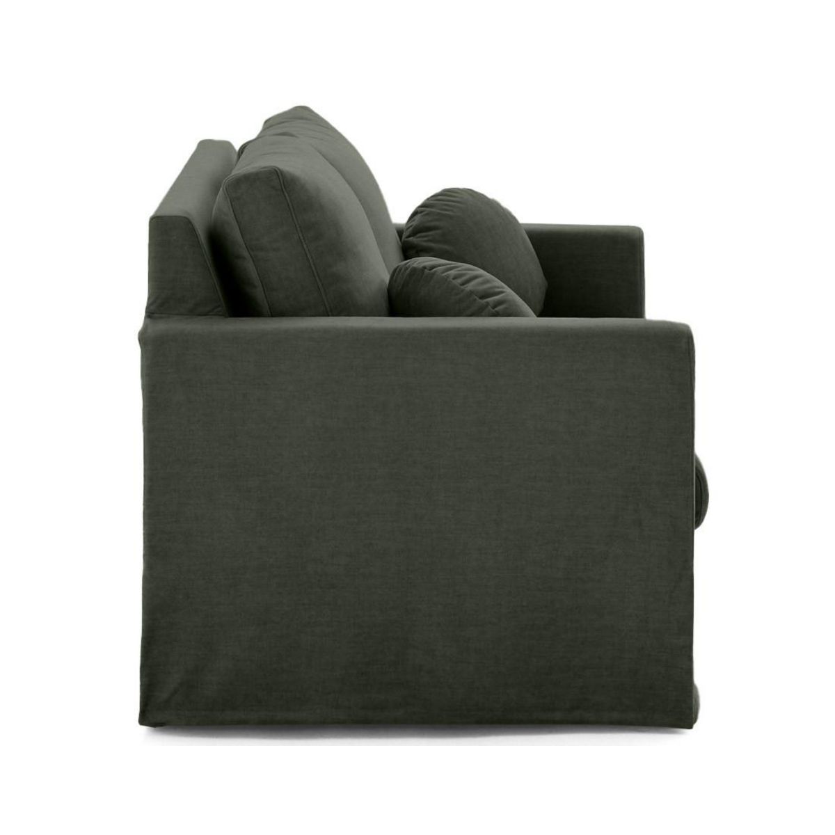 LISA DESIGN Serena - canapé droit déhoussable 2 places en velours