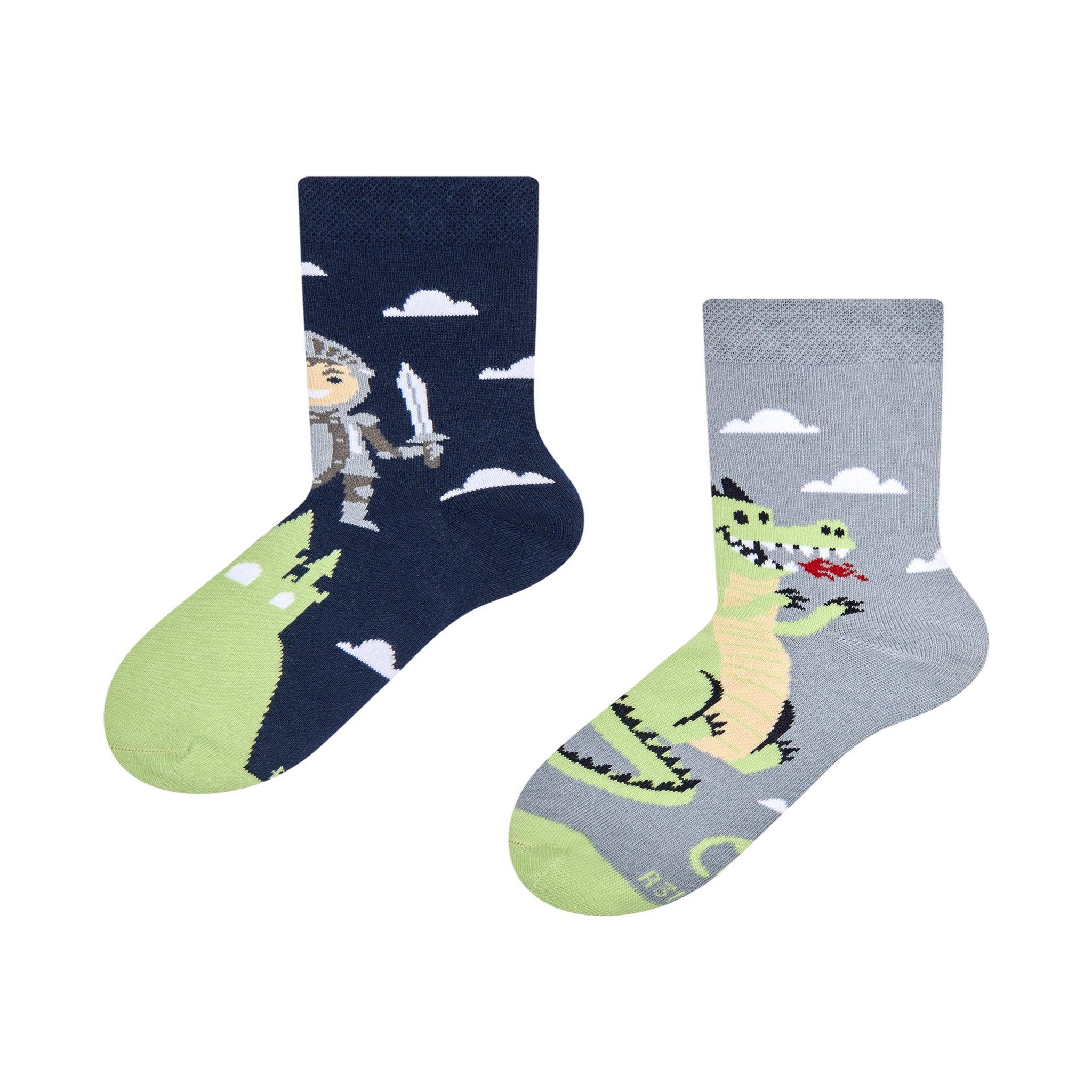 DEDOLES Chaussettes enfants chevaliers courageux. Coloris disponibles : Multicolore