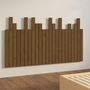 Voir la diapositive 4 : VIDAXL Tete de lit murale Marron miel 146,5x3x80 cm Bois massif de pin