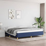 Voir la diapositive 1 : VIDAXL Cadre de lit sans matelas bleu 200x200 cm tissu