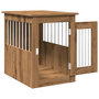 Voir la diapositive 5 : VIDAXL Meuble de cage pour chiens chene artisanal 45x62x59 cm