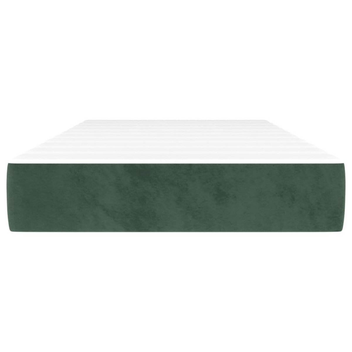 VIDAXL Matelas de lit a ressorts ensaches Vert fonce 80x200x20 cm