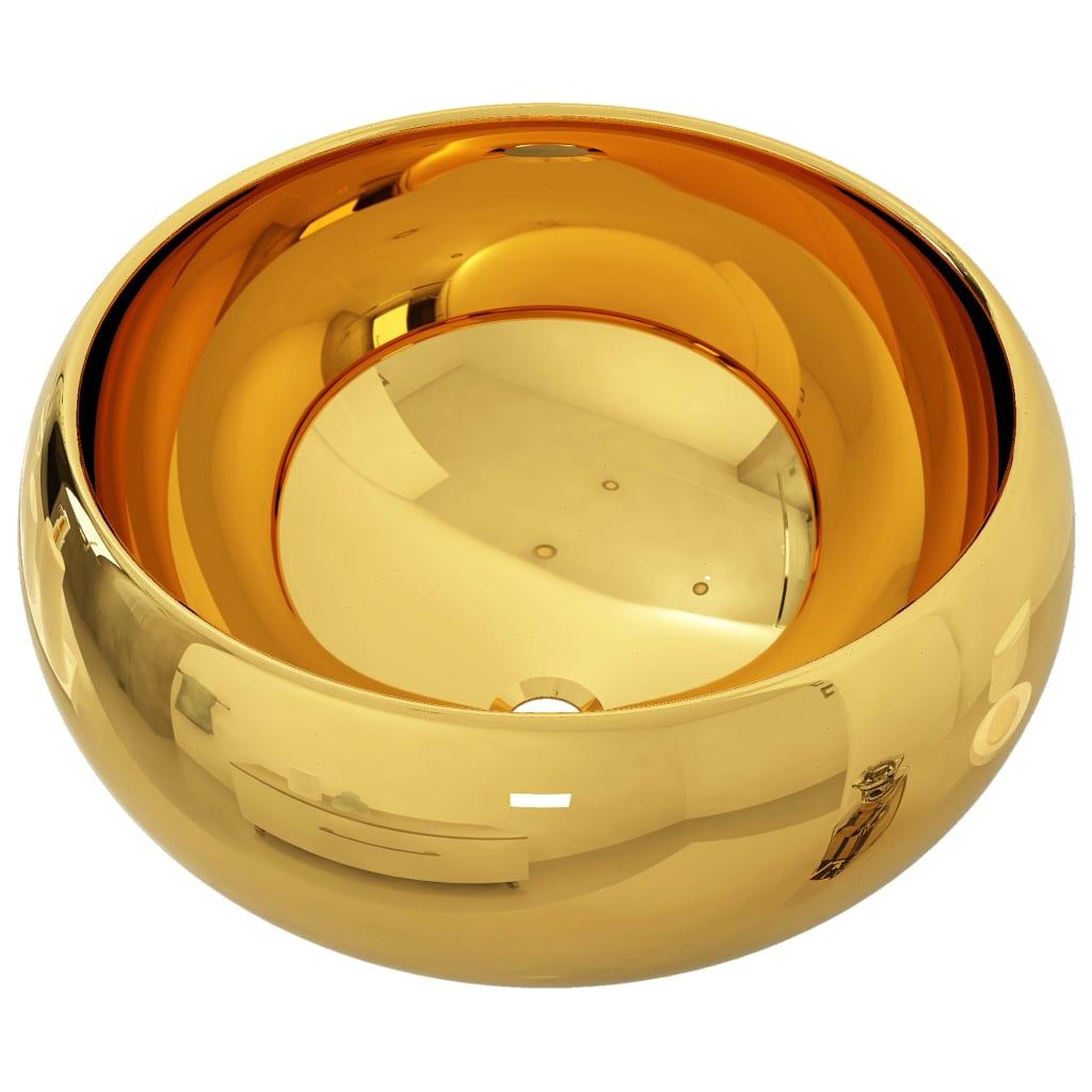 Voir la diapositive 2 : VIDAXL Lavabo 40 x 15 cm Ceramique Dore
