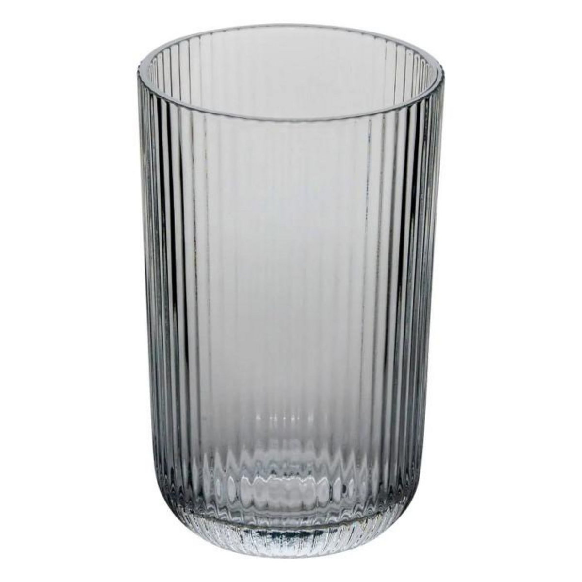 SECRET DE GOURMET Lot de 6 Gobelets Hauts Strie  Ema  43cl Gris